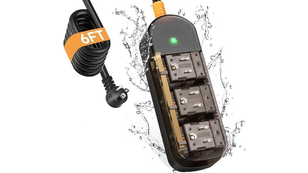 outdoor surge protected power strip