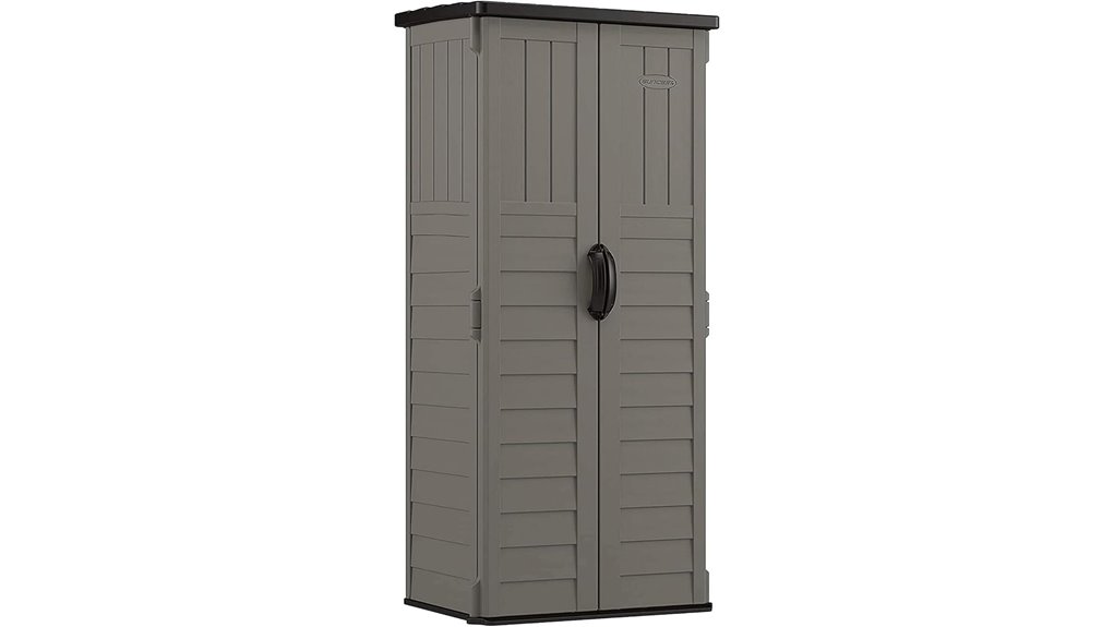outdoor vertical storage shed