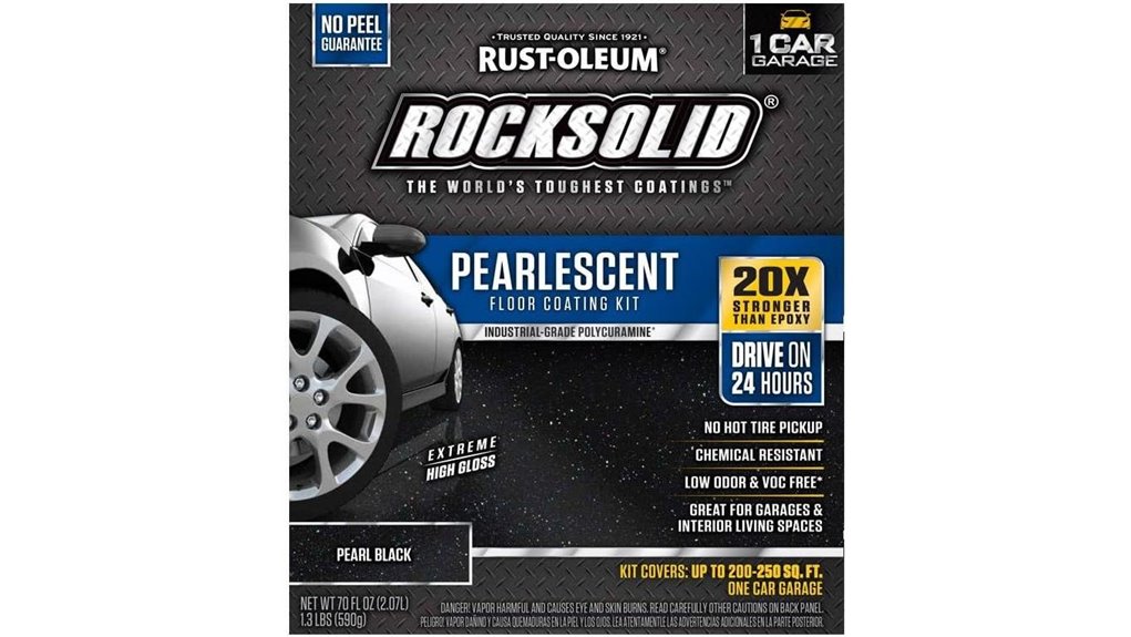 pearlescent garage floor coating