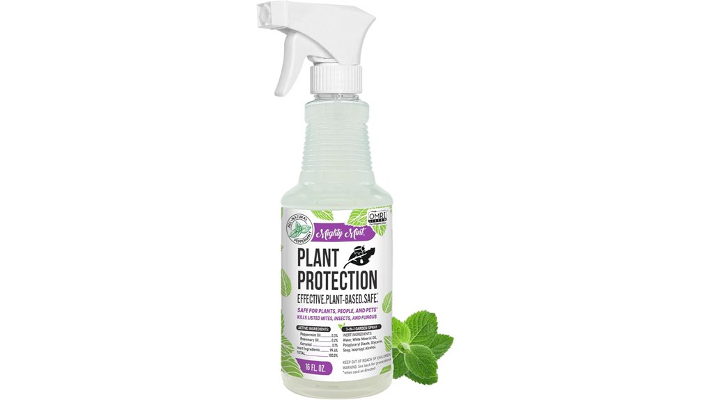 peppermint oil plant spray