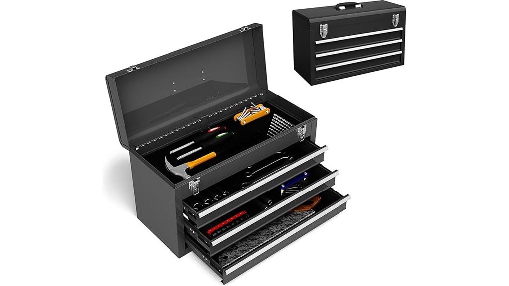 portable metal tool storage