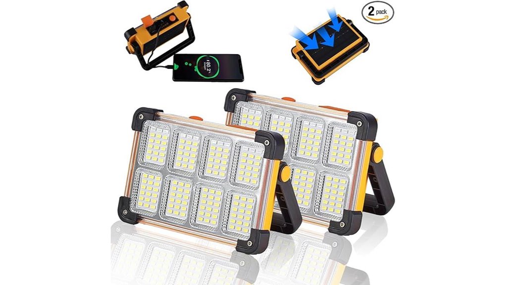 portable solar work lights