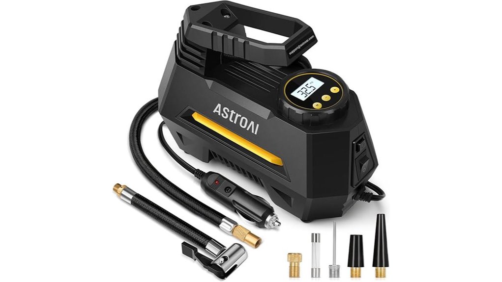 portable tire inflator gauge