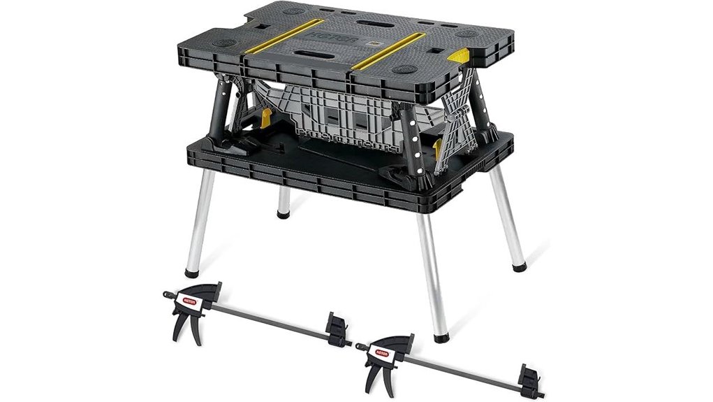 portable work table clamps