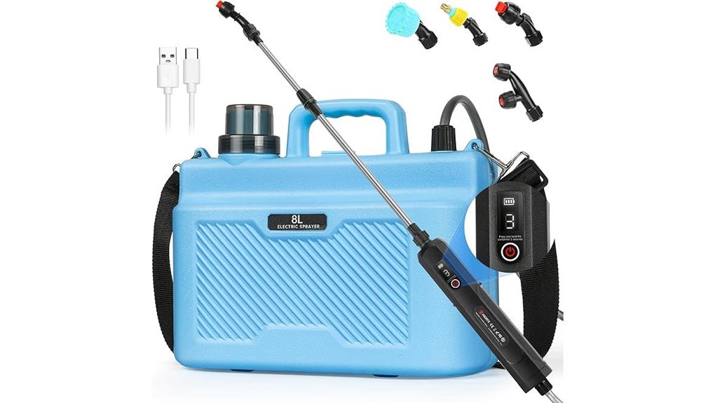 rechargeable garden sprayer speeds