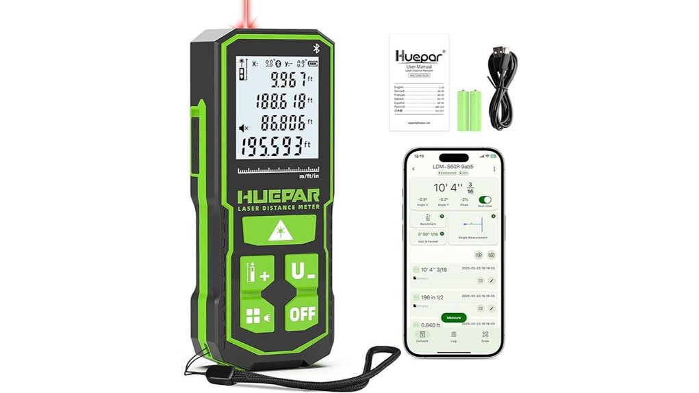 rechargeable laser distance measure