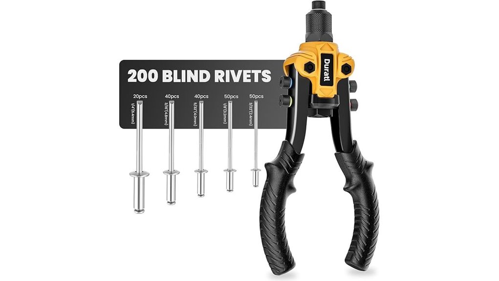 rivet gun with rivets