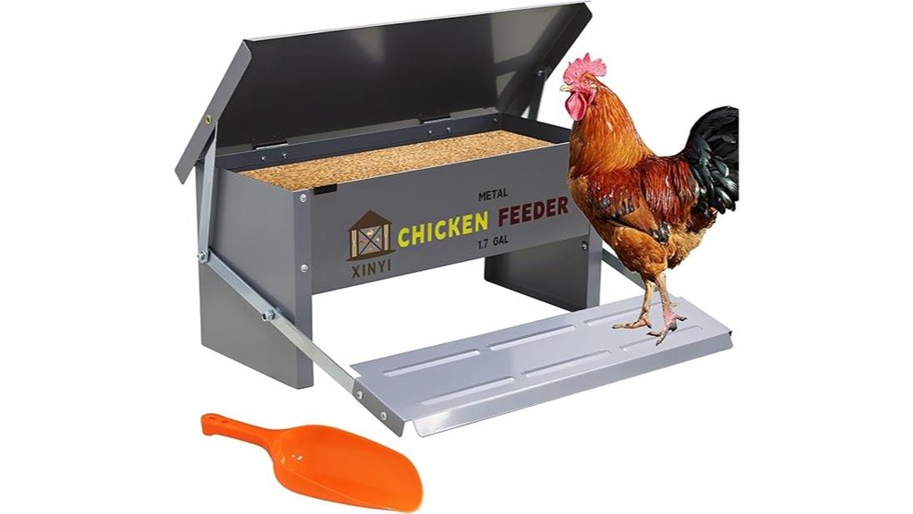 rodent proof weatherproof chicken feeder