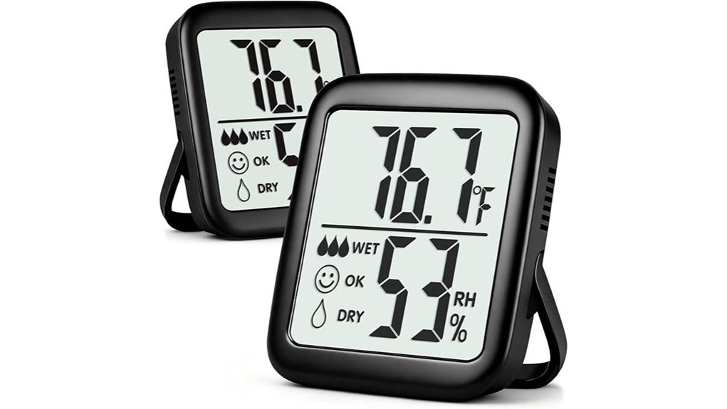 room thermometer with hygrometer