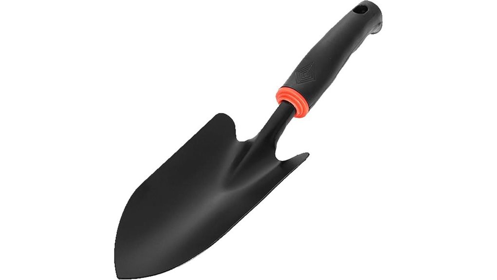 rubber handled garden shovel