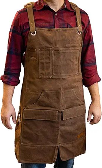 rugged water resistant work apron