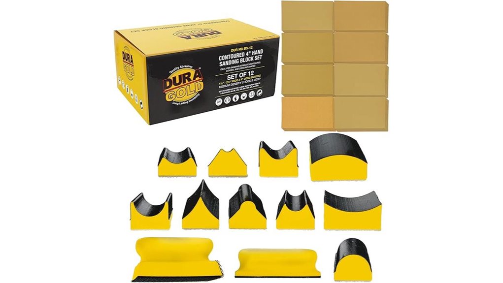 sanding block and sandpaper