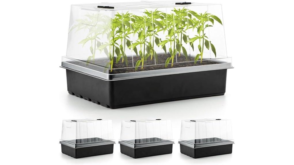 seed trays with domes
