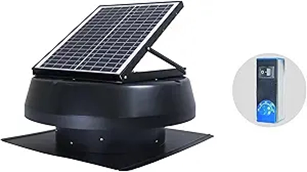 smart solar attic fan