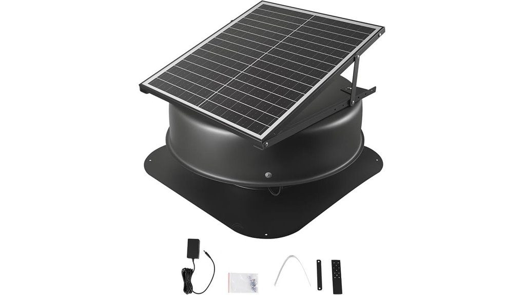 solar attic fan remote