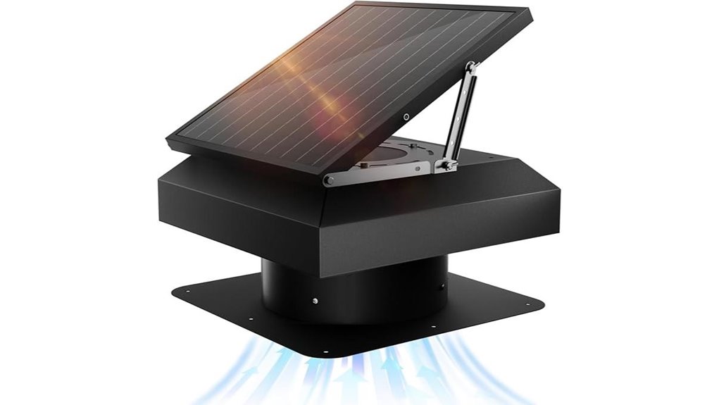 solar attic fan system