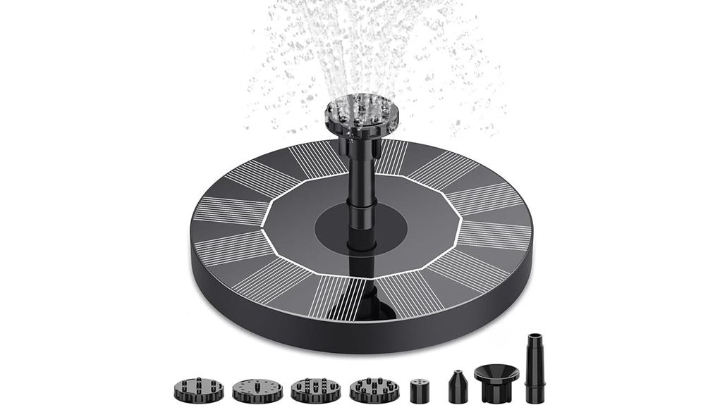 solar powered bird bath fountain