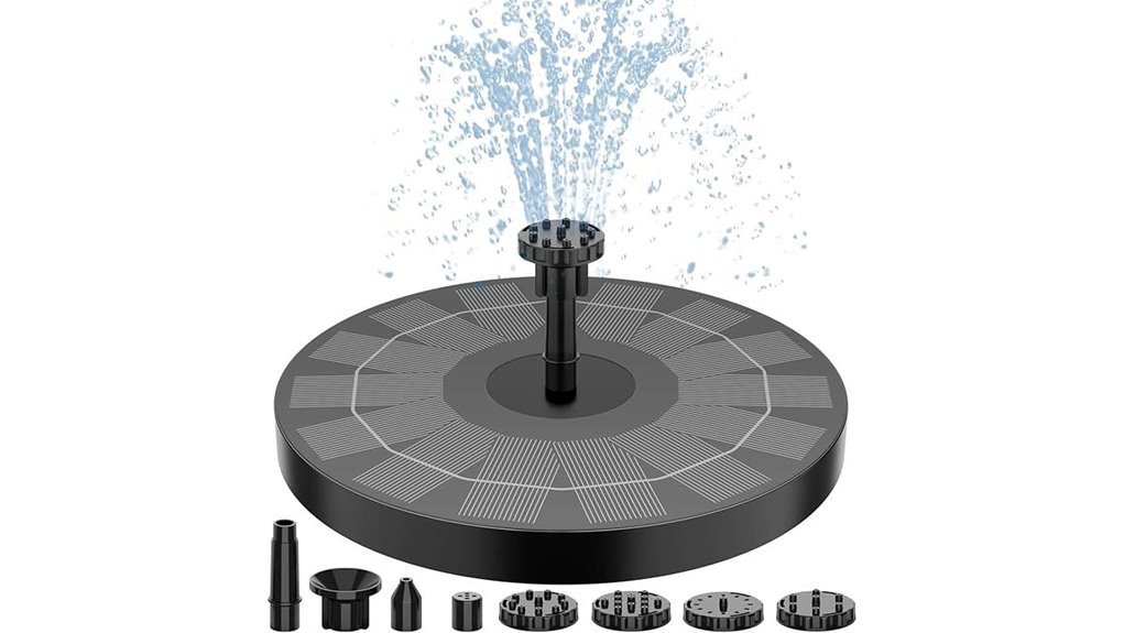 solar powered bird bath fountain