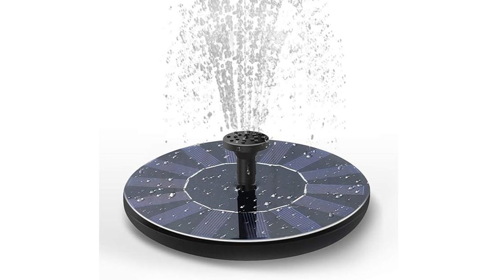 solar powered bird bath pump