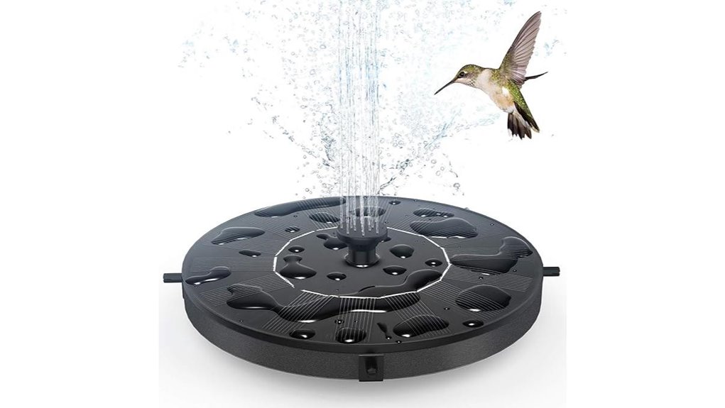 solar powered bird bath pump