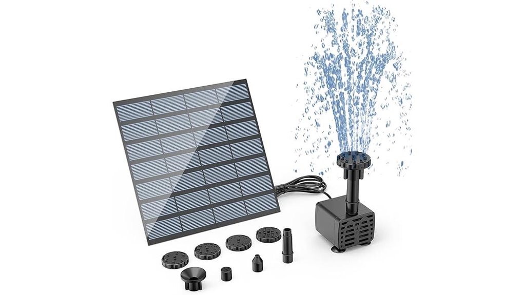 solar powered outdoor water pump