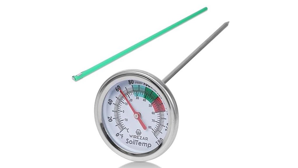 stainless steel compost thermometer