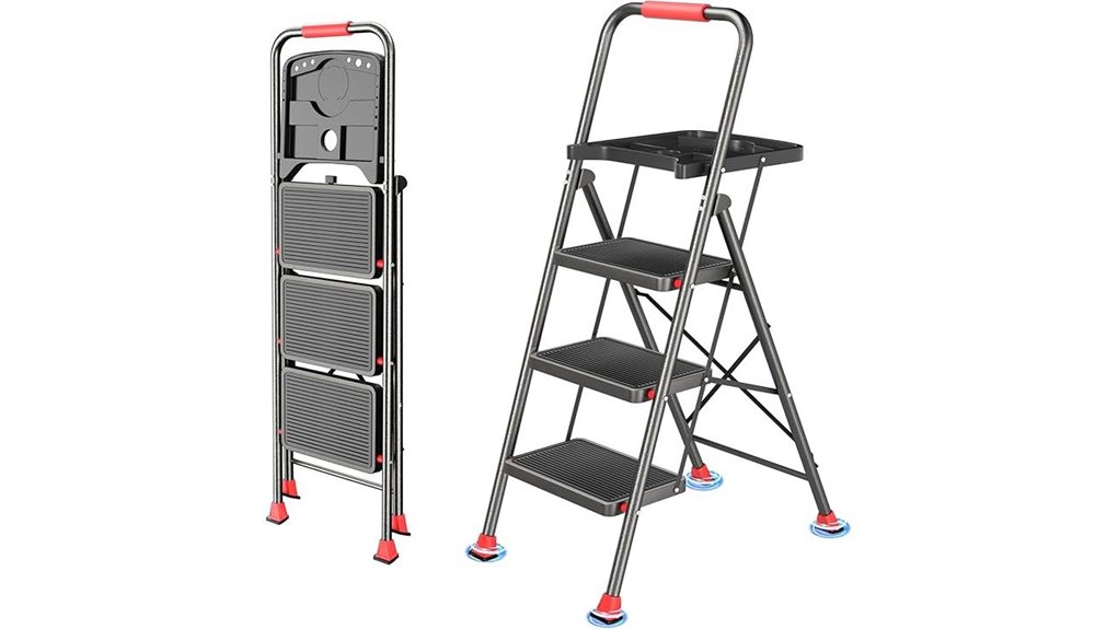 sturdy folding ladder design