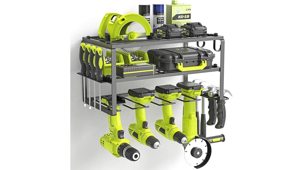 sturdy tool organizer rack