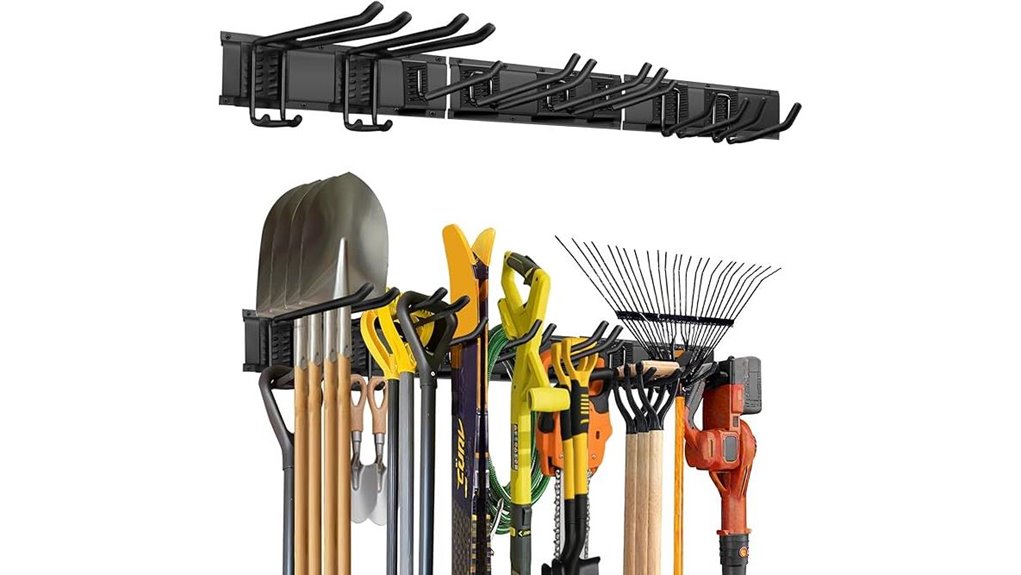tool storage with hooks