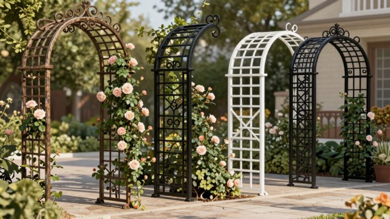 top metal trellis arches