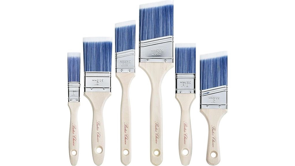 treated wood handle brushes