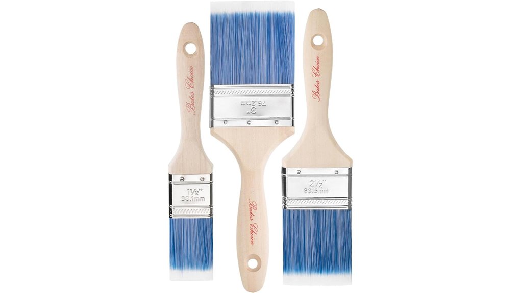 treated wood handle brushes