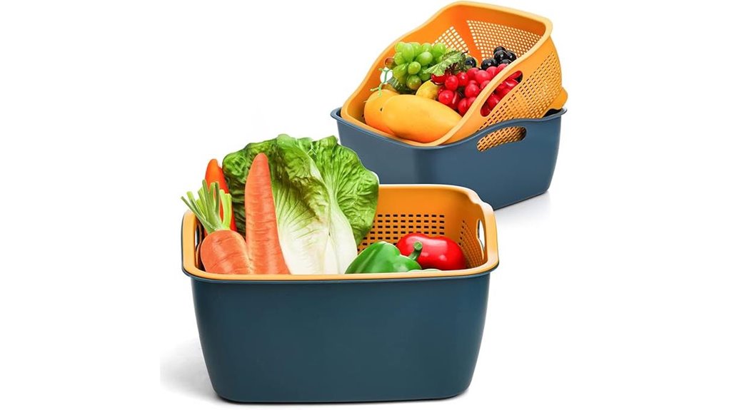 two pack kitchen strainers