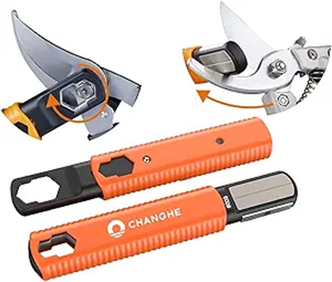 versatile gardening tool sharpener