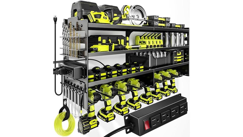 wall mounted tool charging station