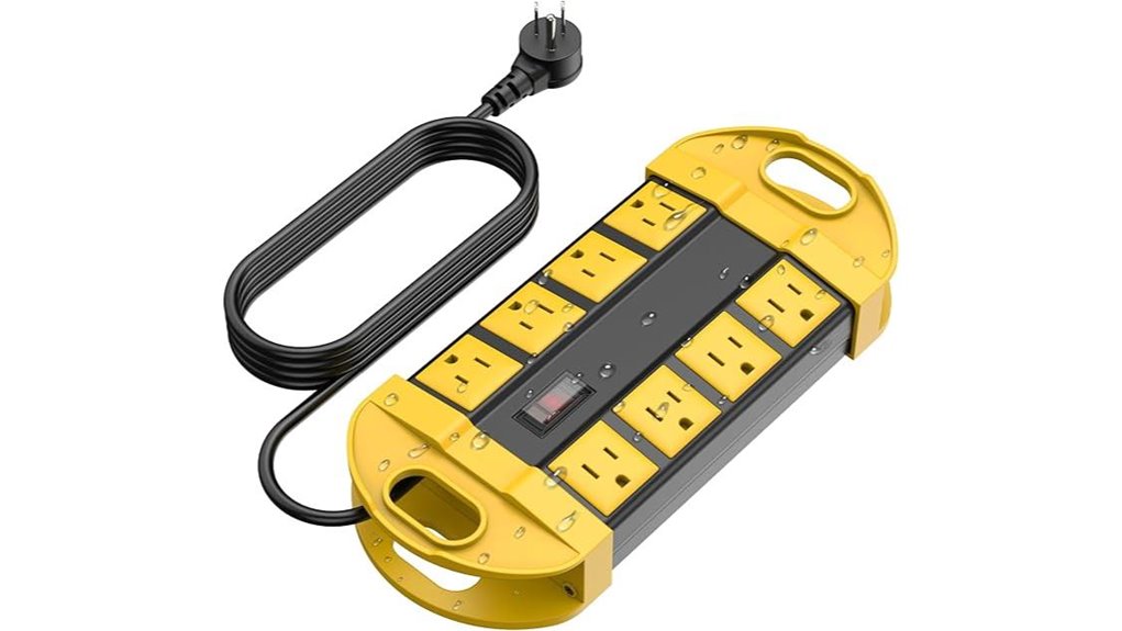 weatherproof outdoor power strip