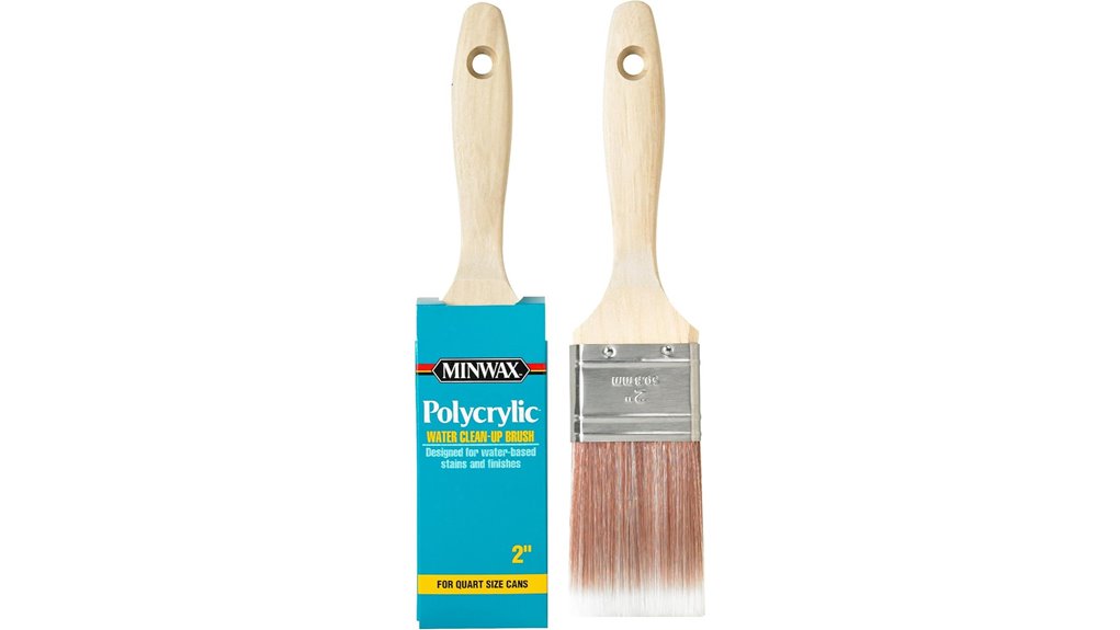 white wood stain brush