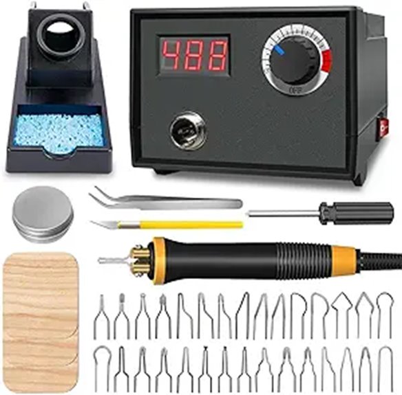 wood burning tool thermometer