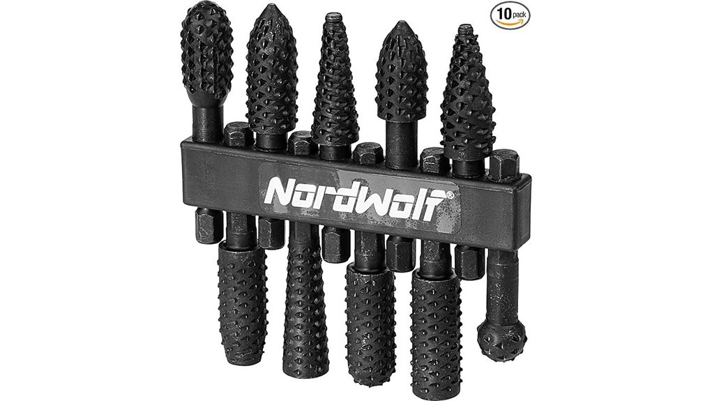 wood carving rotary burr set