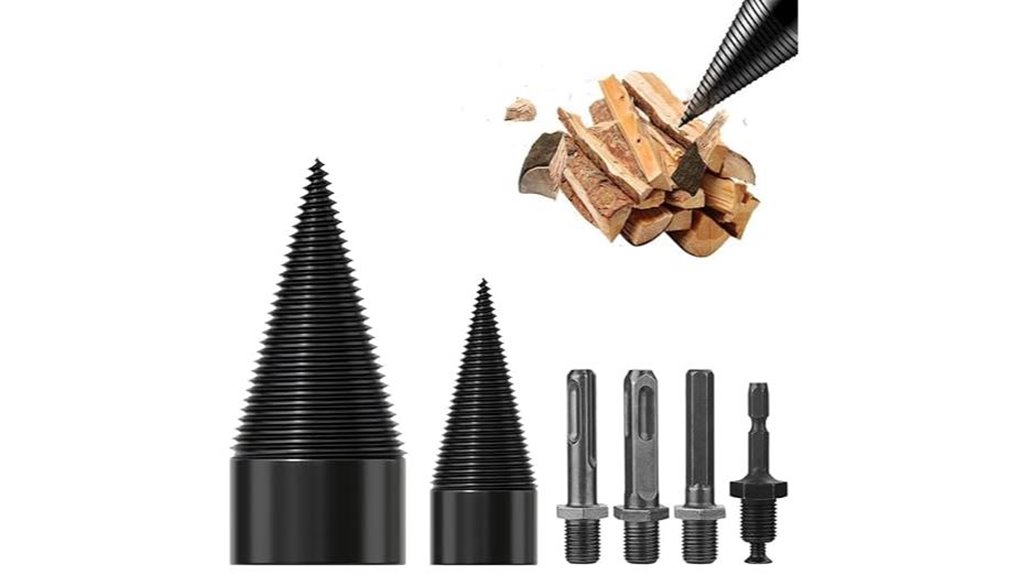 wood splitter drill bits