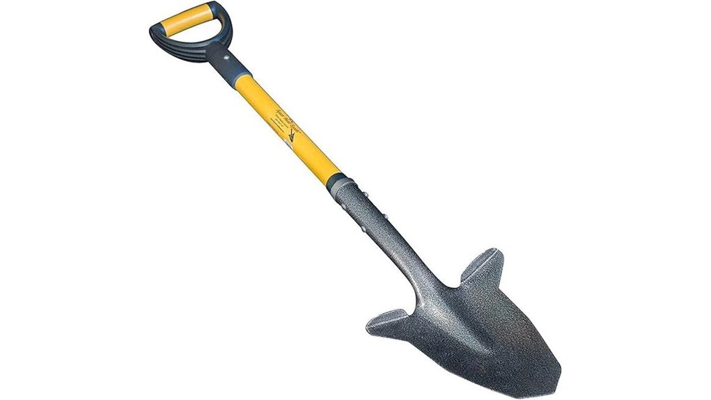 yellow garden shovel tool
