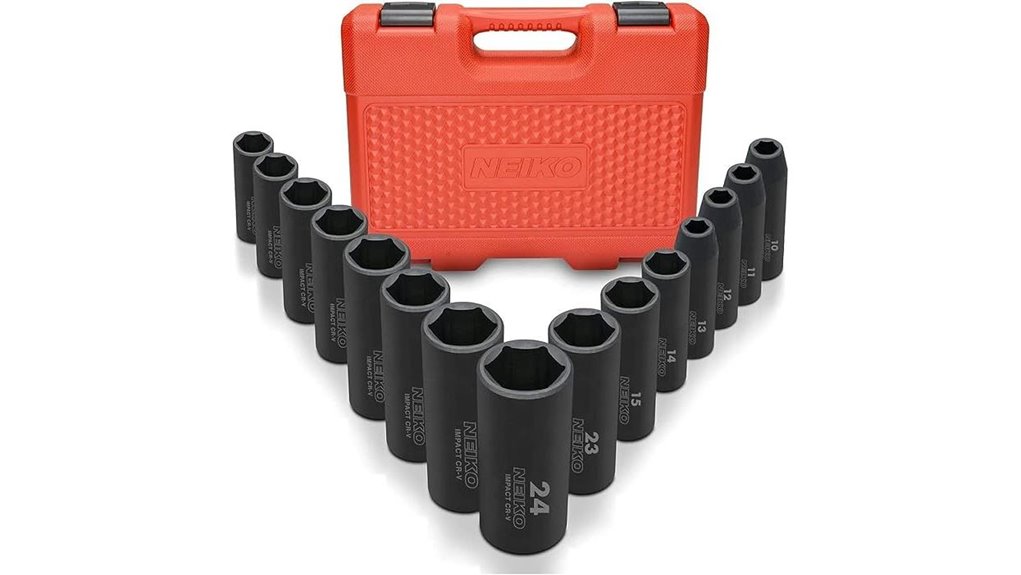 15 piece impact socket set