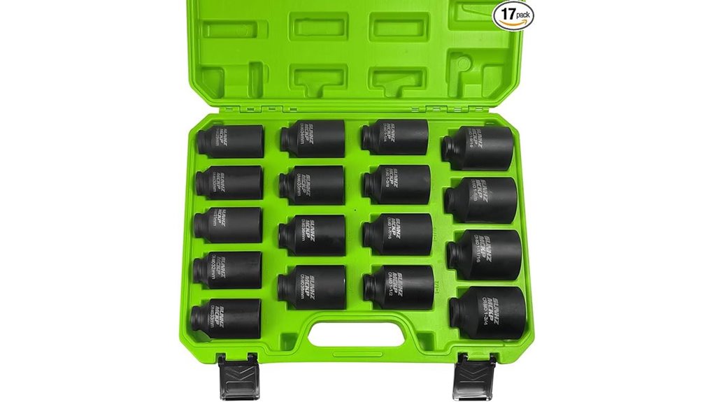 17 piece deep impact socket