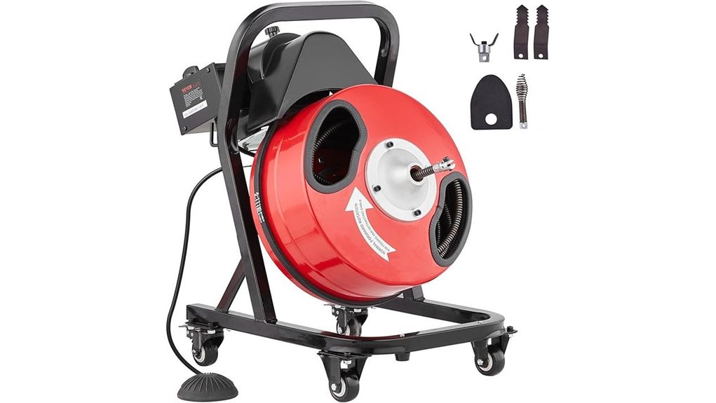 50ft drain cleaning machine
