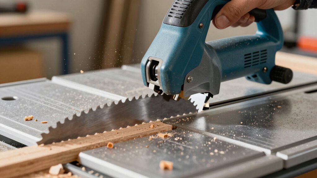 adjust blade height carefully