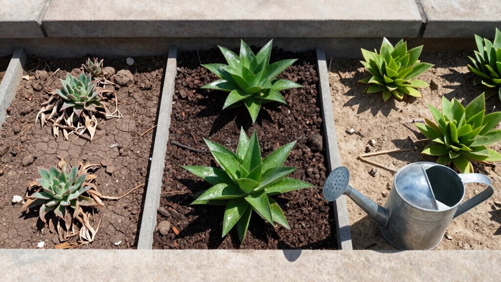 adjust watering for soil