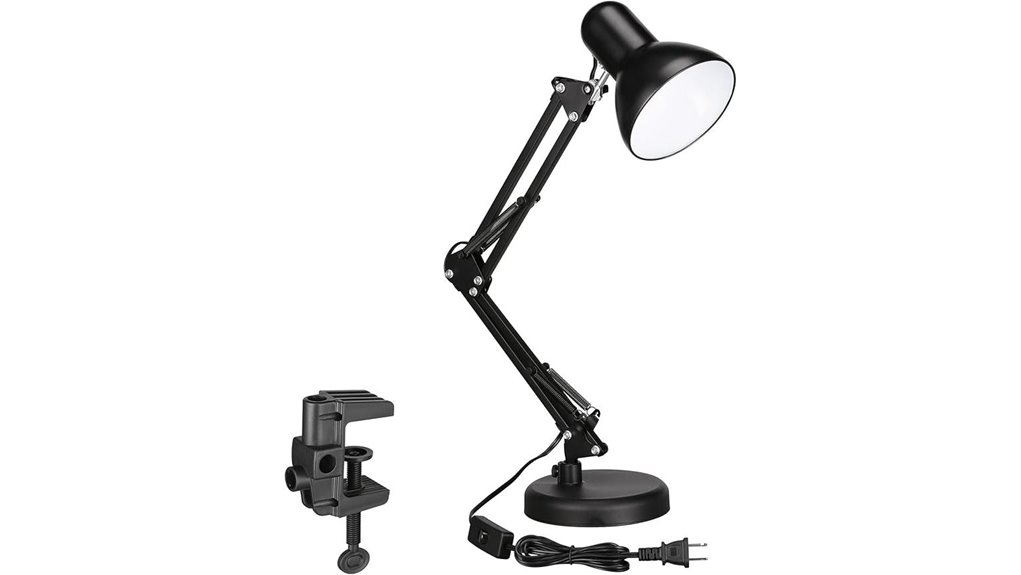 adjustable clamp swing lamp