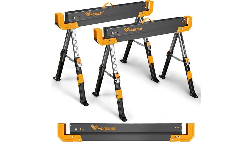 adjustable folding saw horses