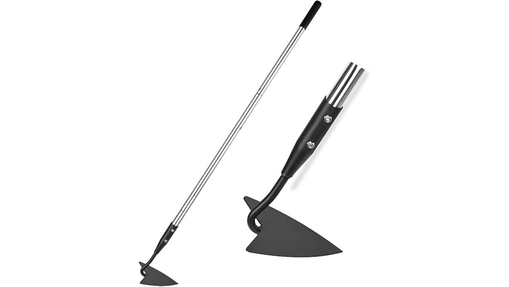 adjustable handle garden hoe