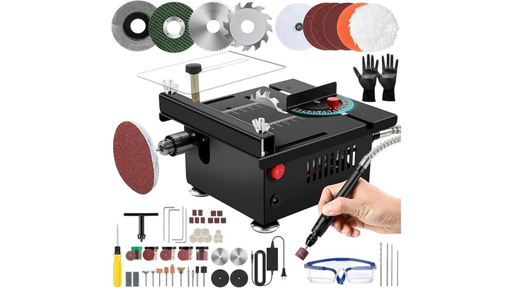 adjustable height angle saw